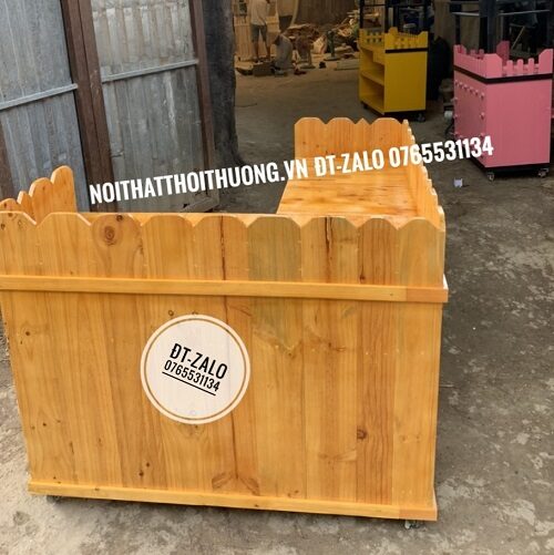 quầy cà phê gỗ thông giá rẻ mang đi hcm, bình dương