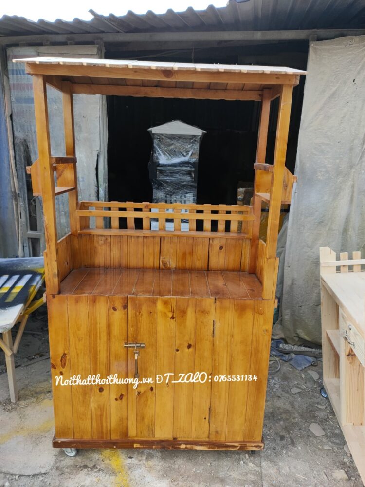 xe gỗ cafe mang đi đẹp