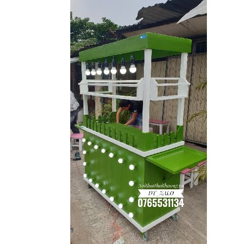 Tủ bán trà sữa gỗ giá rẻ HCM, Bình Dương, Đồng Nai