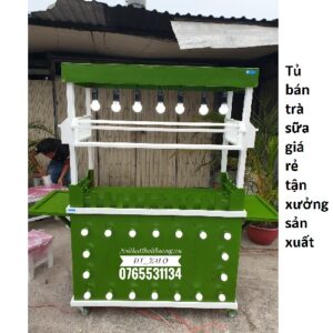 Tủ gỗ bán trà sữa giá rẻ Biên Hoà, Đồng Nai