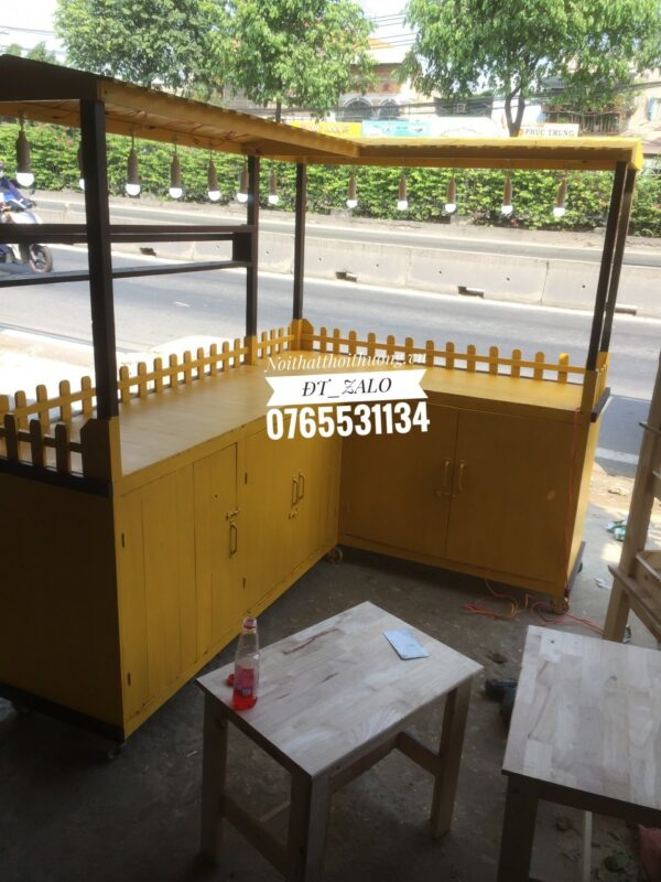 Quầy bán cà phê bằng gỗ giá rẻ Dĩ An, Bình Dương