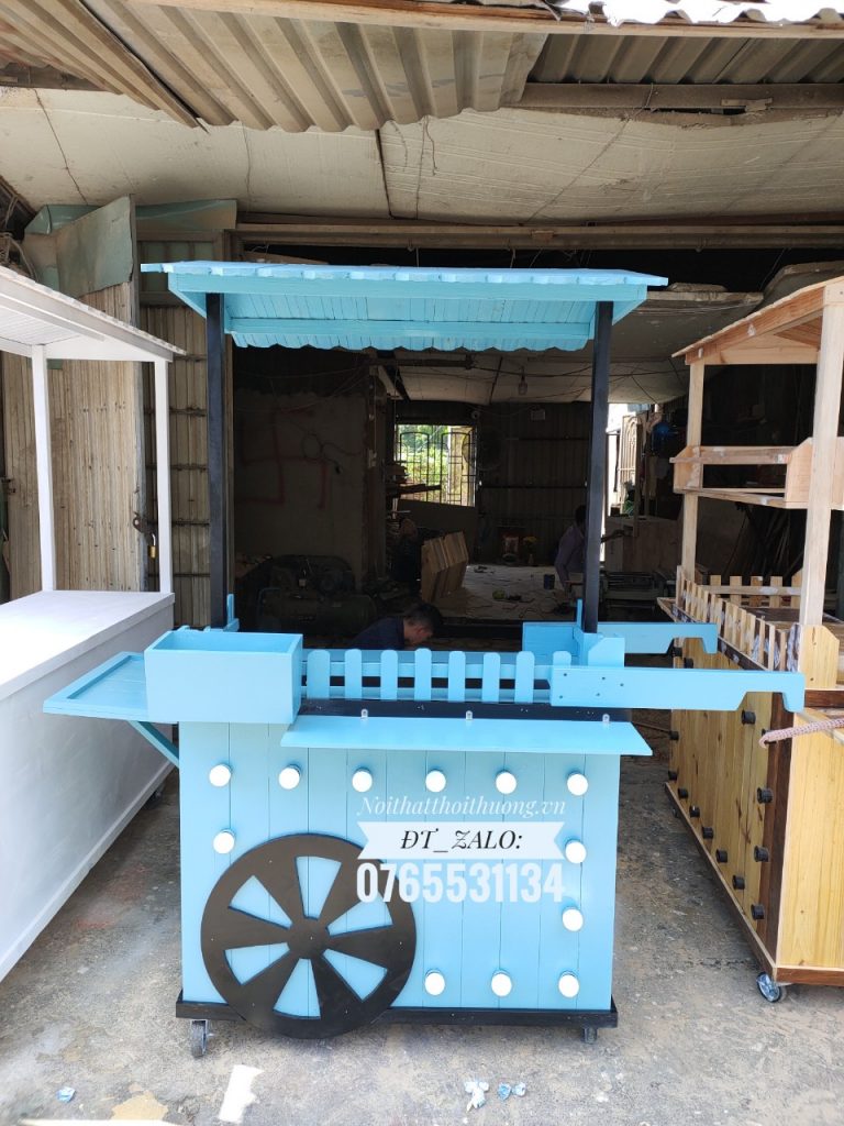 xe gỗ trà sữa
