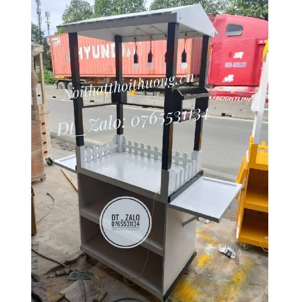 Xe sinh tố trà sữa nước ép bằng gỗ đẹp Thủ Đức, QUận 9, QUận 1 Quận 2, QUận 3, HCM