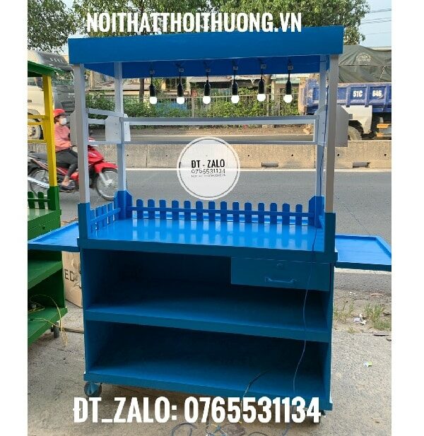 Mẫu xe trà sữa đẹp bằng gỗ Vĩnh Long, Trà Vinh, Cần Thơ