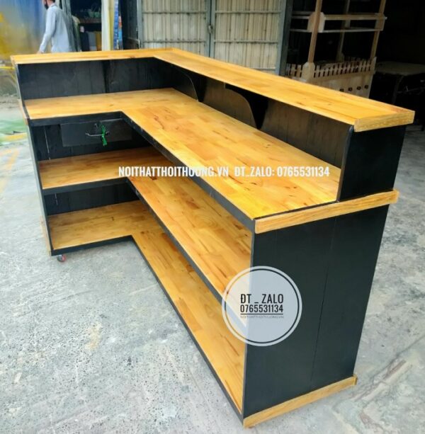 quầy cà phê đẹp gỗ thông pallet Biên Hoà, Bình Dương,HCM