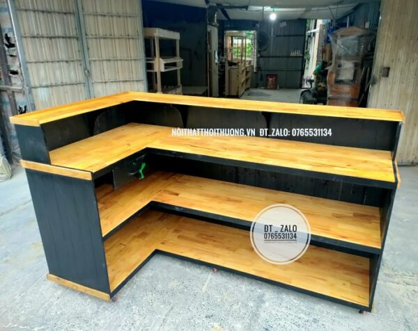 Quầy cà phê đẹp bằng gỗ thủ đức, quận 9, hcm