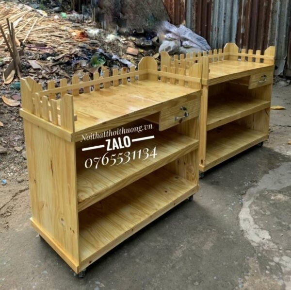 Xe bán cafe vỉa hè bằng gỗ đẹp giá rẻ HCM