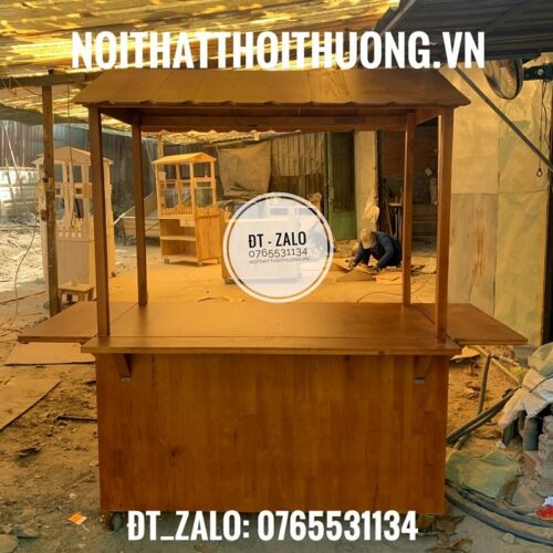 Quầy bàn cafe đẹp bằng gỗ Dĩ An, Bình DƯơng