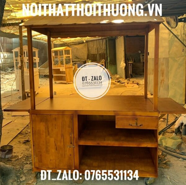 Quầy bán cafe đẹp bằng gỗ Dĩ An, Tân Bình