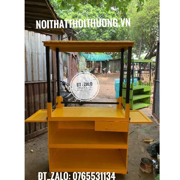 Mẫu xe bán trà sữa sinh tố cafe nước ép đồ ăn vặt đẹp