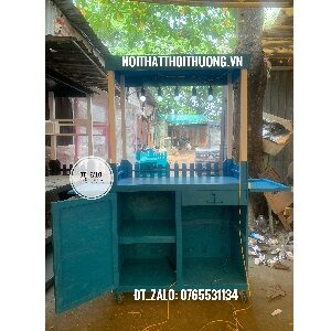 Tủ gỗ trà sữa đẹp Bình Dương