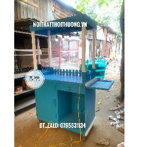 Tủ gỗ trà sữa HCM