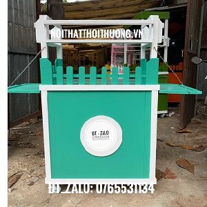 xe gỗ bán trà sữa HCM, Bình Dương
