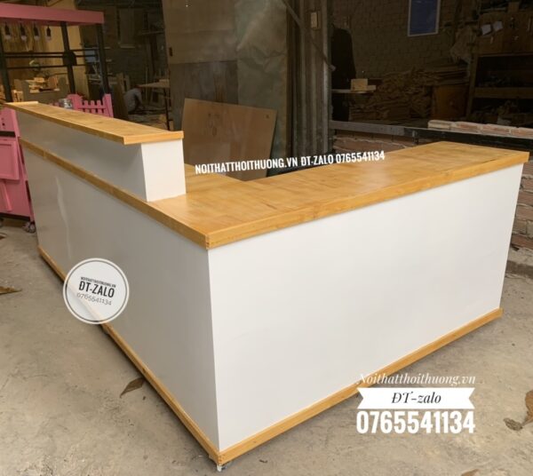 quầy bar pha chế trà sữa gỗ đẹp Hcm, Biên Hoà, Đồng nai