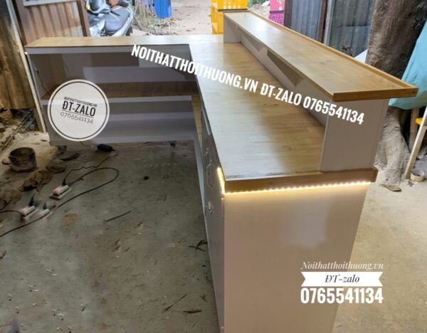 quầy bar pha chế trà sữa gỗ đẹp HCM, biên hoà, Thủ Đức, quận 9