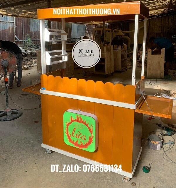 Xe cafe takeaway đẹp gỗ quận 1 quận 2 HCM, Bình Dương
