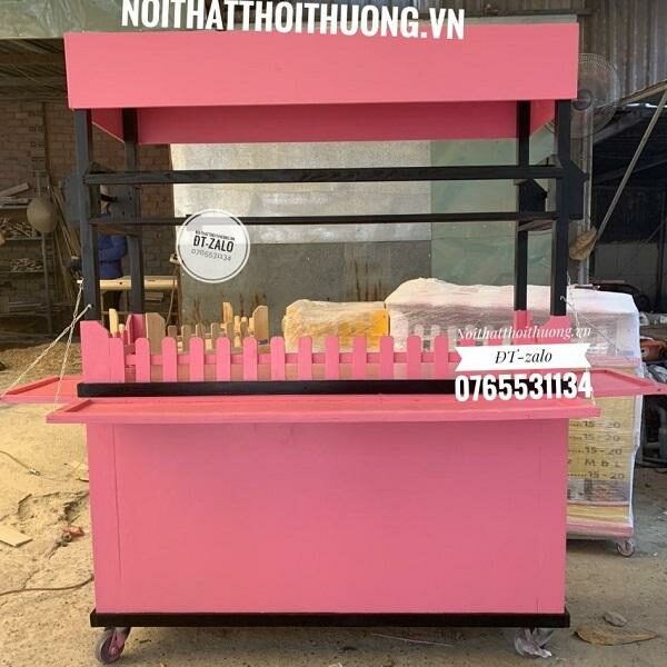 mẫu tủ trà sữa bằng gỗ