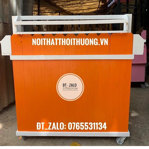Mẫu xe cafe mang đi bằng gỗ