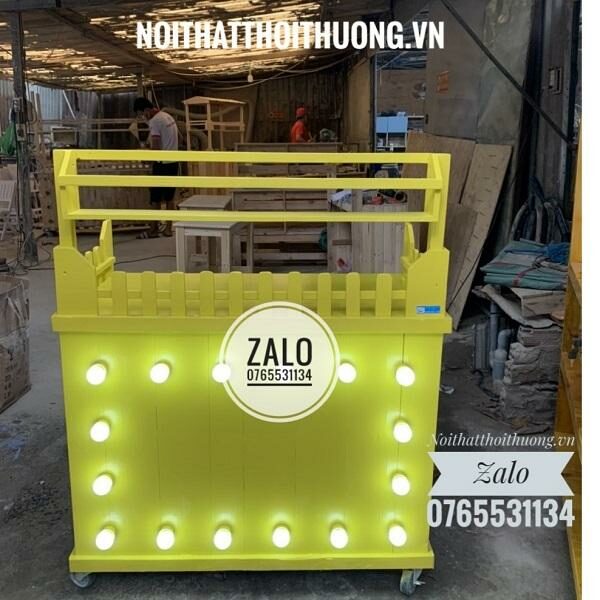 xe cà phê take away gỗ giá rẻ