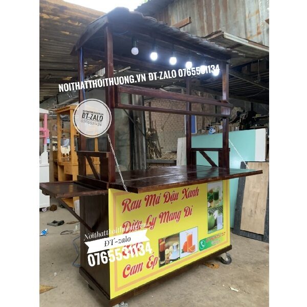 Xe đẩy bán trà chanh giá rẻ