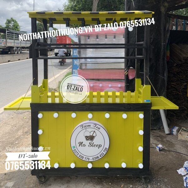 Xe đẩy bán trà sữa tại Thủ Đức, HCM