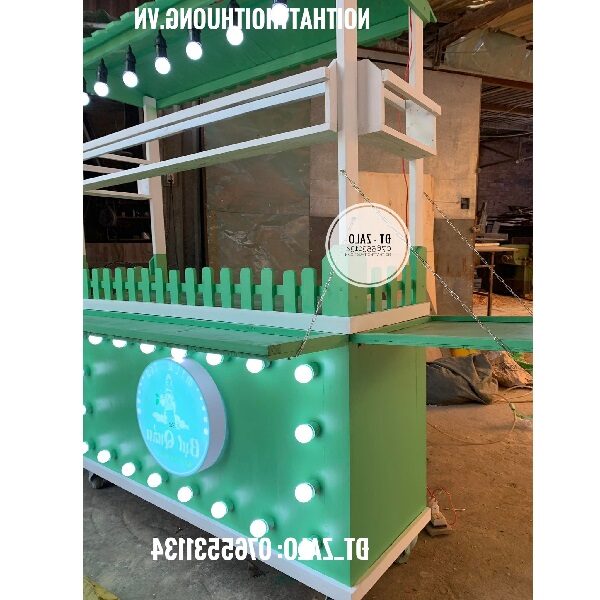 xe gỗ trà sữa đẹp giá rẻ