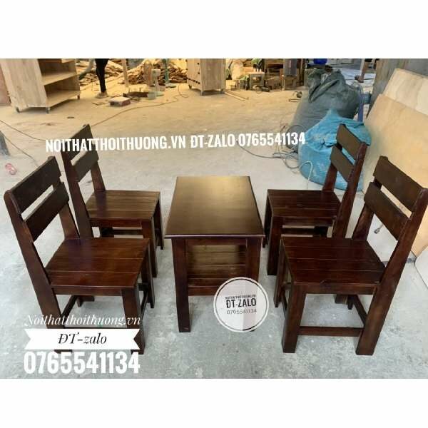 Bàn ghế gỗ cafe tại Biên Hòa Đồng Nai