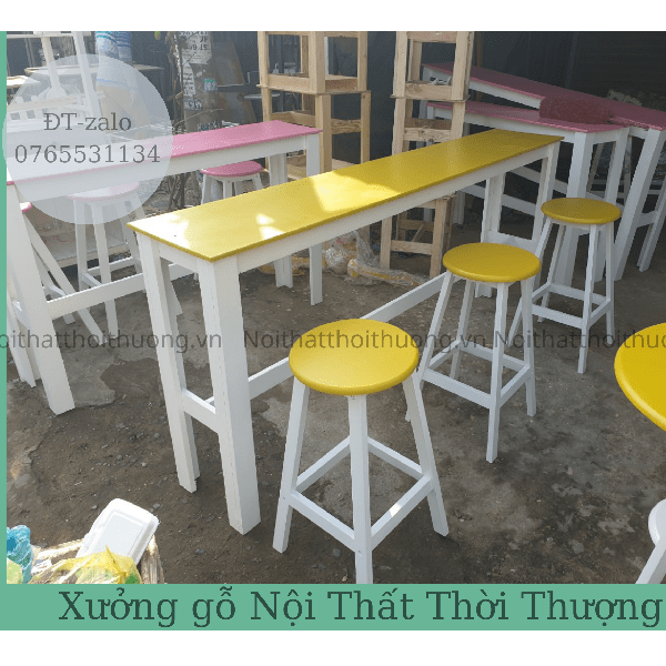 Bàn ghế trà sữa giá rẻ