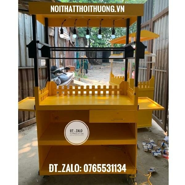 Mẫu xe trà sữa gỗ tại Tây Ninh