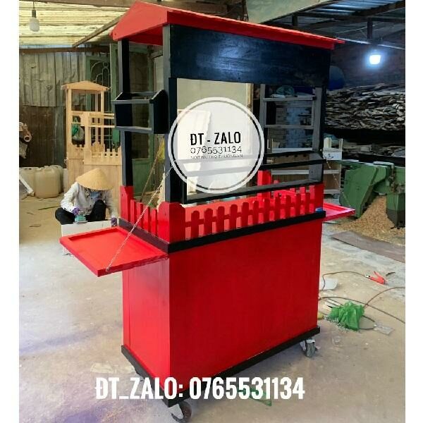 Tủ bán nước ép trái cây bằng gỗ