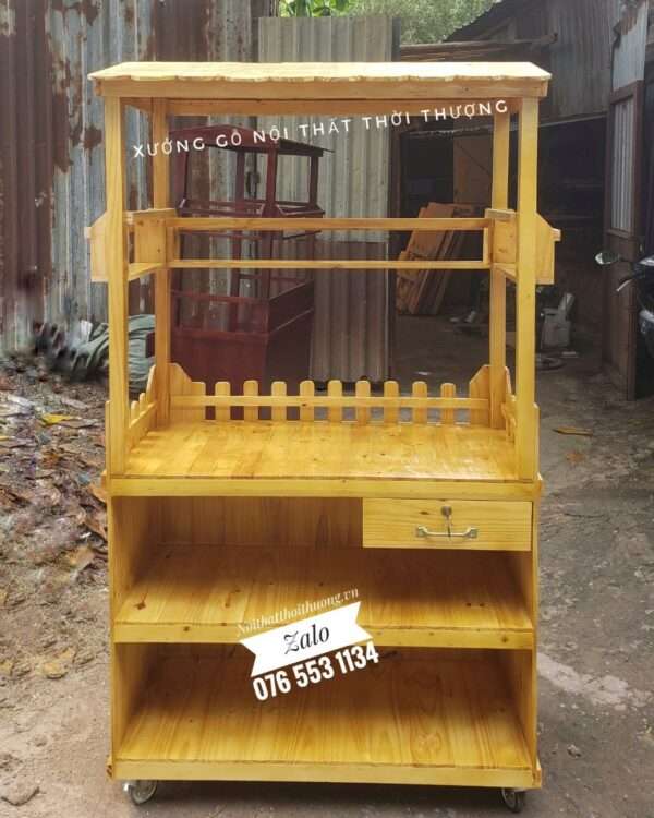 Tủ cafe bằng gỗ giá rẻ hcm