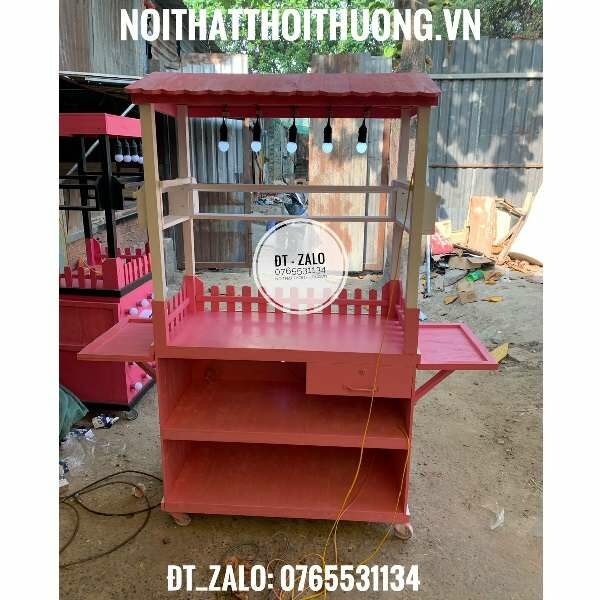 Tủ gỗ bán sinh tố tại quận 2, quận 9, HCM