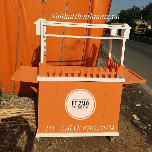 Xe bán bánh tráng tại Đồng Nai