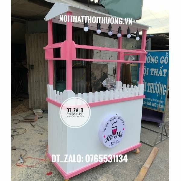 Xe bán trà sữa dễ thương tại quận 2 quận 9 HCM