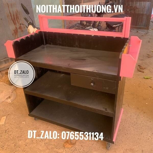 Xe bán trà sữa gỗ tại quận 2, quận 9, HCM