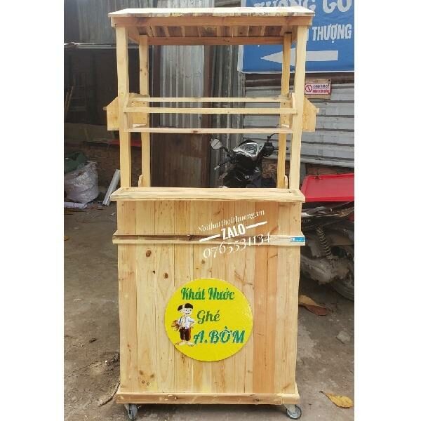 Xe gỗ bán nước mang đi tại Bà Rịa Vũng Tàu