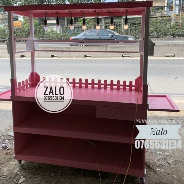 Xe nước ép trái cây bằng gỗ