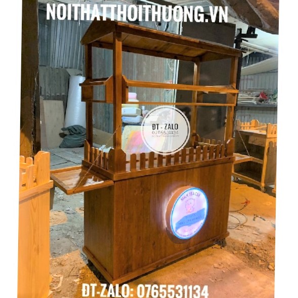 Kệ gỗ bán trà sữa Biên Hòa, Đồng Nai