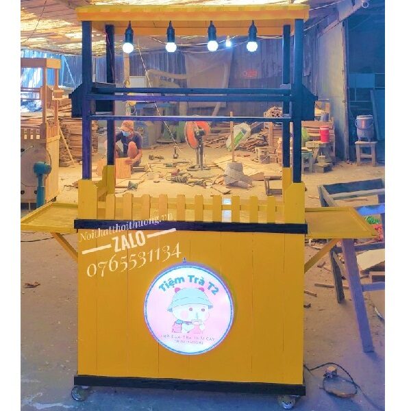 Kinh doanh xe trà sữa gỗ