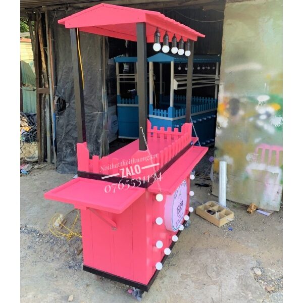 Mô hình xe trà sữa gỗ đẹp