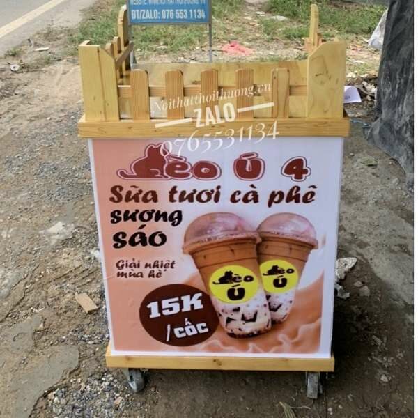 Tủ cafe gỗ tại Dĩ An, Bình Dương