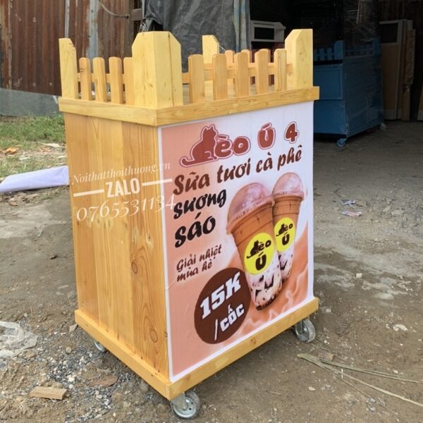 Tủ cafe gỗ giá rẻ