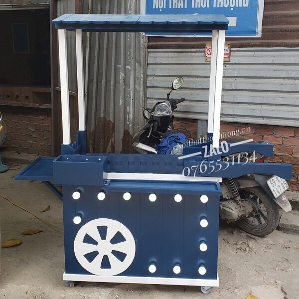 Xe đẩy bán bánh tráng nướng Bình Tân