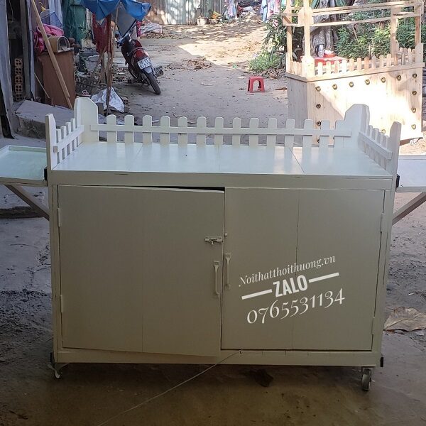 Xe gỗ bán cafe mang đi quận 2, quận 9, HCM