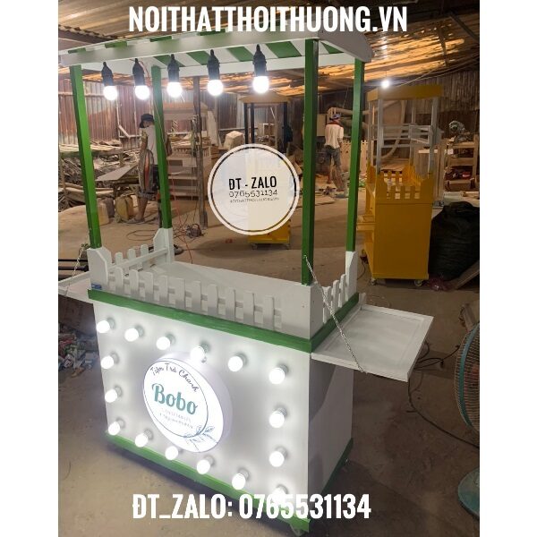 Xe gỗ bán trà chanh Đồng Nai
