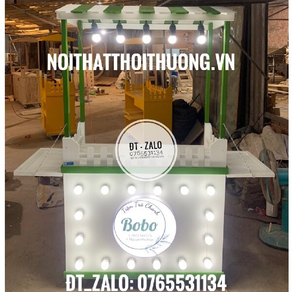 Xe gỗ bán trà chanh HCM