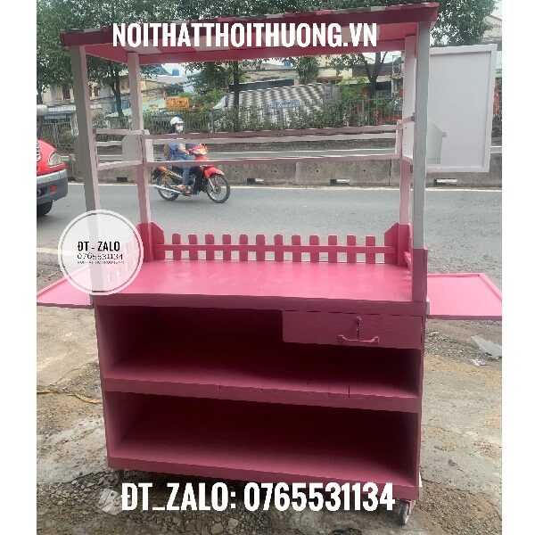 Xe trà sữa nhà làm bằng gỗ tại HCM, Thủ Đức