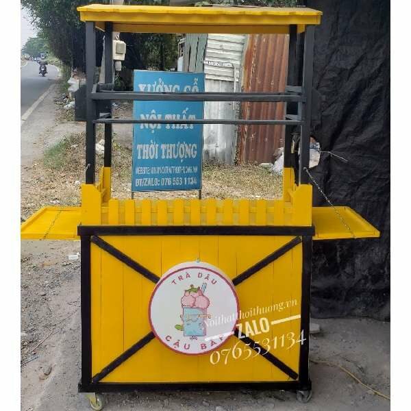 Mẫu xe gỗ bán trà dâu Thủ Dầu Một, Bình Dương