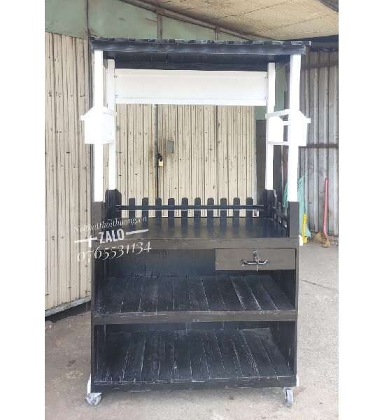 xe cafe gỗ màu đen có decal đẹp giá rẻ hcm biên hòa đồng nai