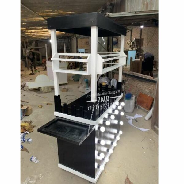 Xe cafe gỗ màu đen có đèn Biên Hòa, Đồng Nai